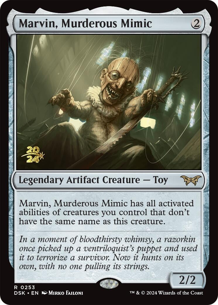 Image for Marvin, Murderous Mimic (253) [Prerelease Cards] - Magic: The Gathering