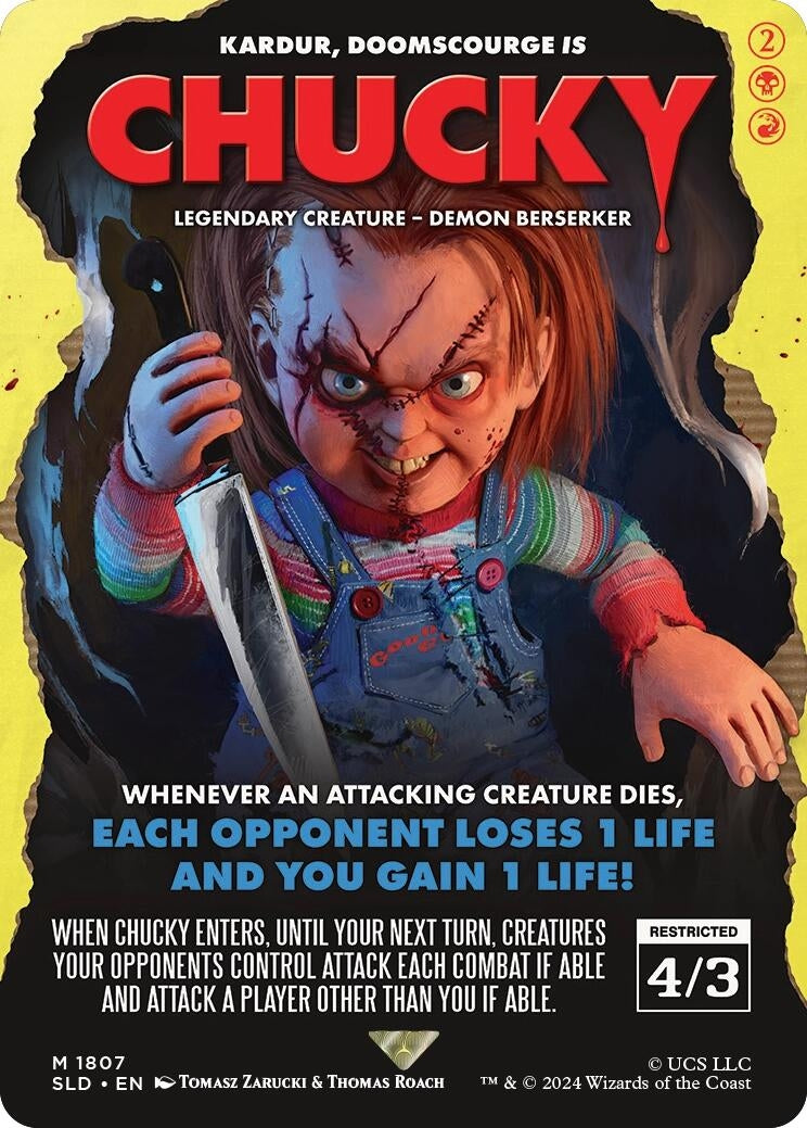 Image for Chucky - Kardur, Doomscourge (1807) [Secret Lair Drop Series] - Magic: The Gathering