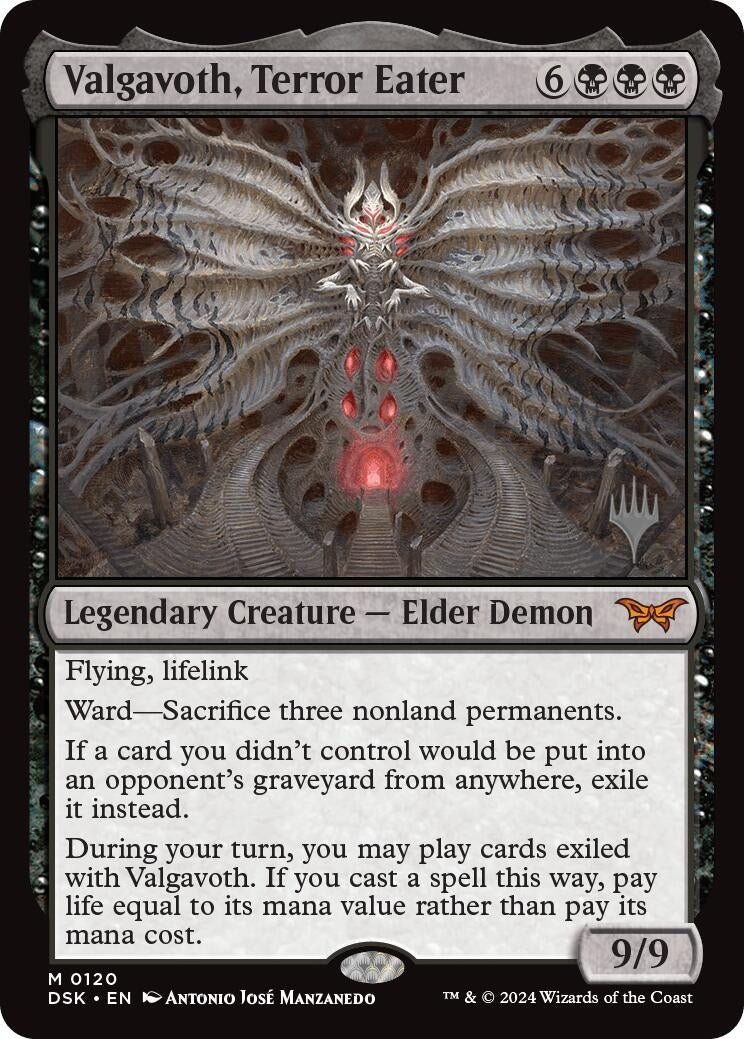 Valgavoth, Terror Eater (120) [Promo Pack: Duskmourn: House of Horror]