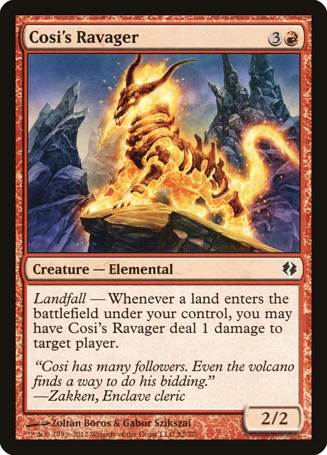 Image for Cosi's Ravager (52) [Venser vs. Koth] - Magic: The Gathering