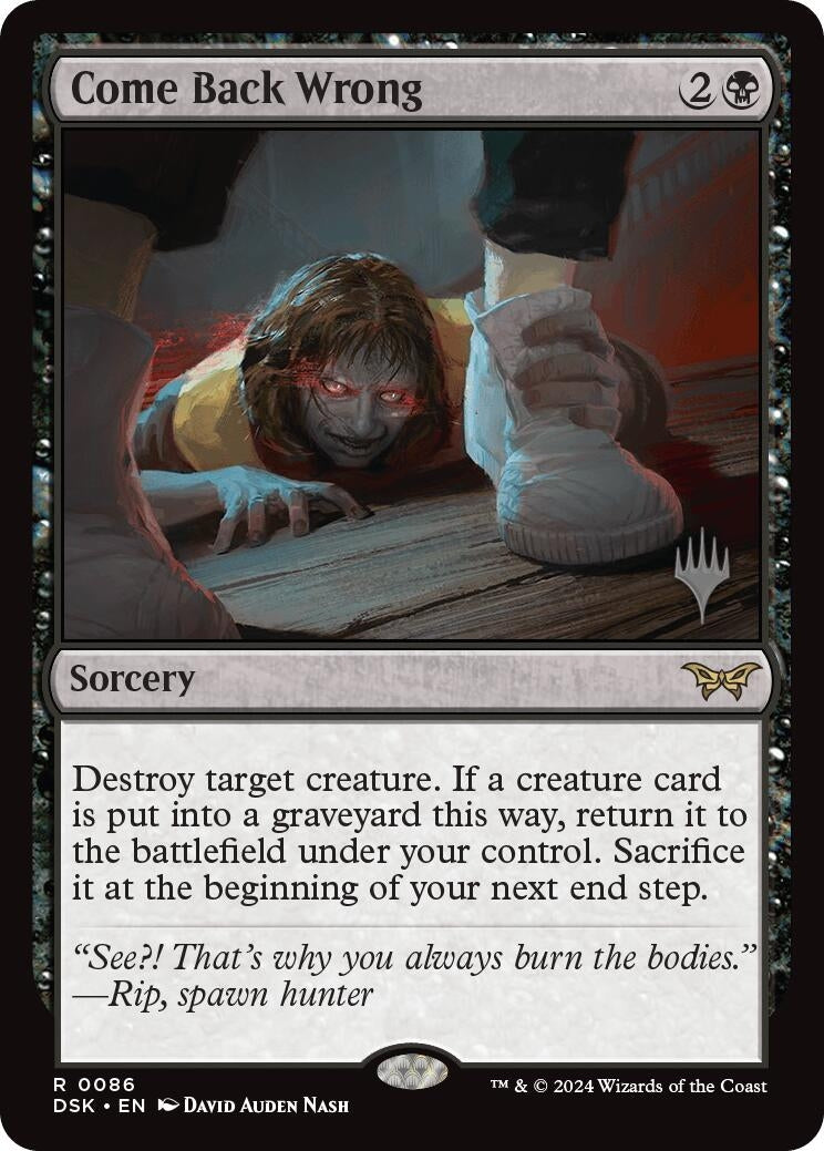 Image for Come Back Wrong (0086) (86) [Duskmourn: House of Horror] - Magic: The Gathering