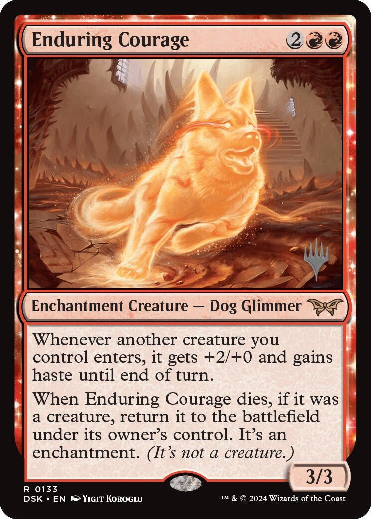 Image for Enduring Courage (133) [Duskmourn: House of Horror] - Magic: The Gathering