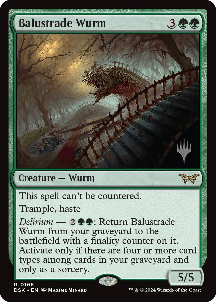 Image for Balustrade Wurm (168) [Duskmourn: House of Horror] - Magic: The Gathering