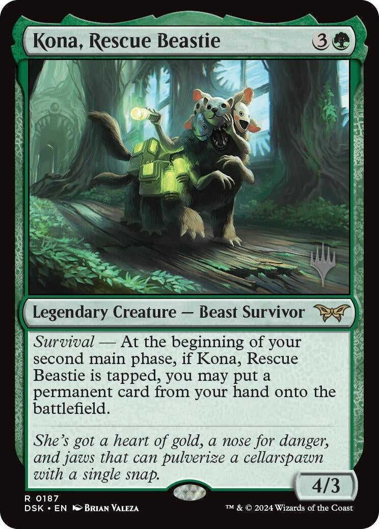 Image for Kona, Rescue Beastie (0187) (187) [Duskmourn: House of Horror] - Magic: The Gathering