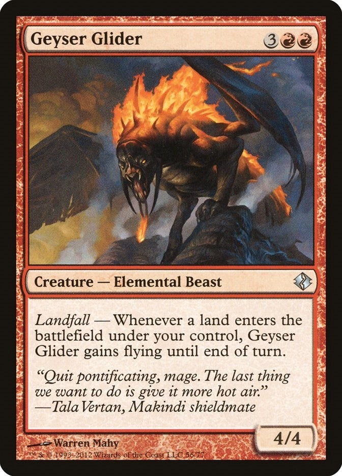 Image for Geyser Glider (56) [Venser vs. Koth] - Magic: The Gathering