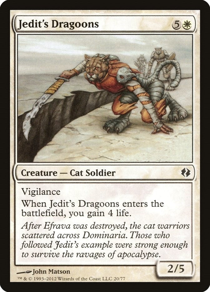 Image for Jedit's Dragoons (20) [Venser vs. Koth] - Magic: The Gathering