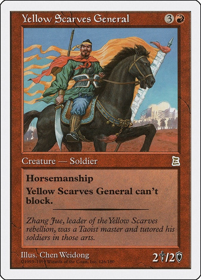 Image for Yellow Scarves General (126) [Portal Three Kingdoms] - Magic: The Gathering