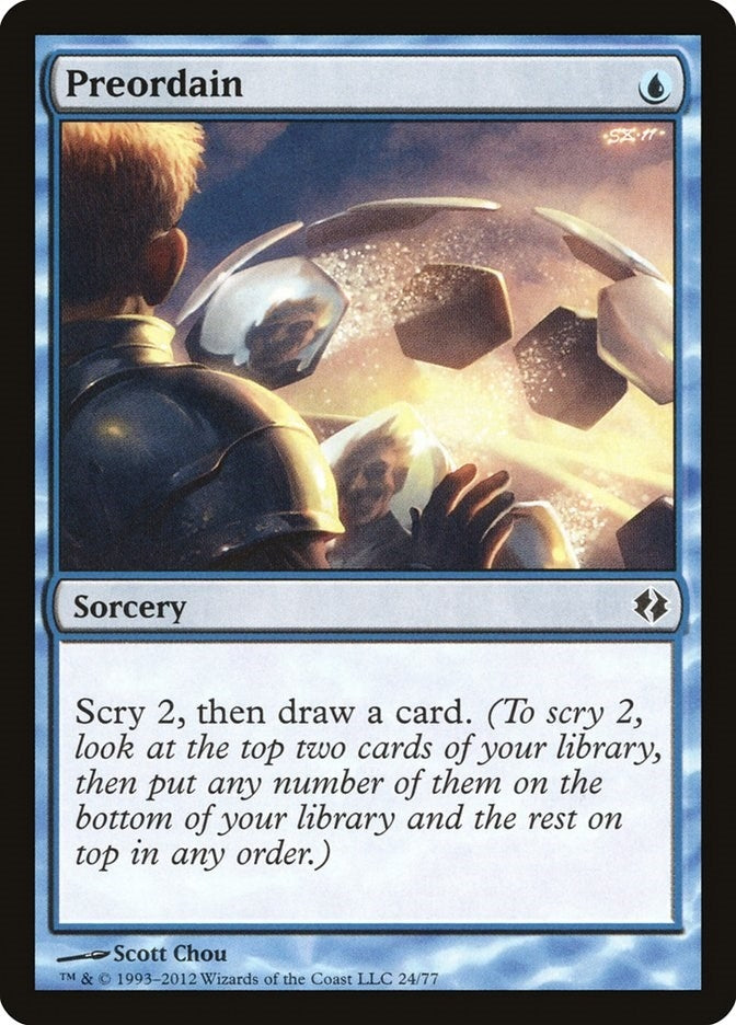 Image for Preordain (24) [Venser vs. Koth] - Magic: The Gathering