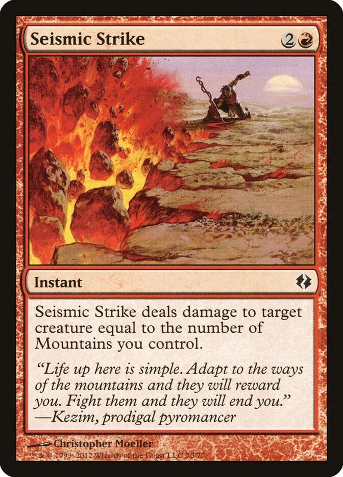 Image for Seismic Strike (70) [Venser vs. Koth] - Magic: The Gathering
