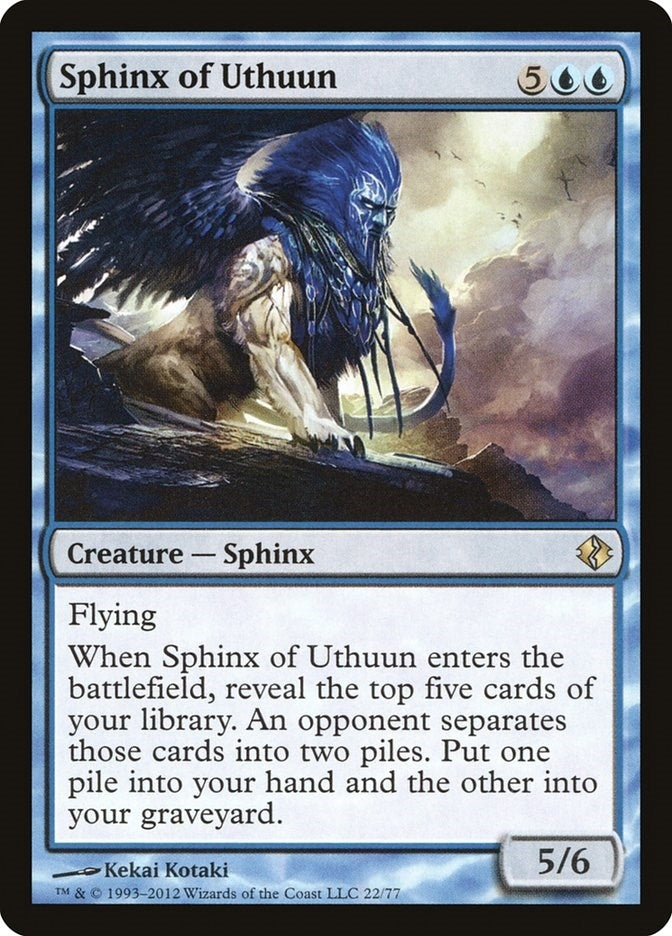 Image for Sphinx of Uthuun (22) [Venser vs. Koth] - Magic: The Gathering