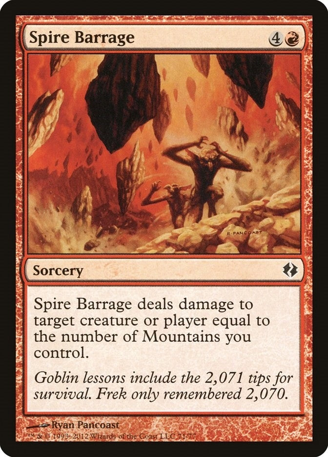Image for Spire Barrage (71) [Venser vs. Koth] - Magic: The Gathering
