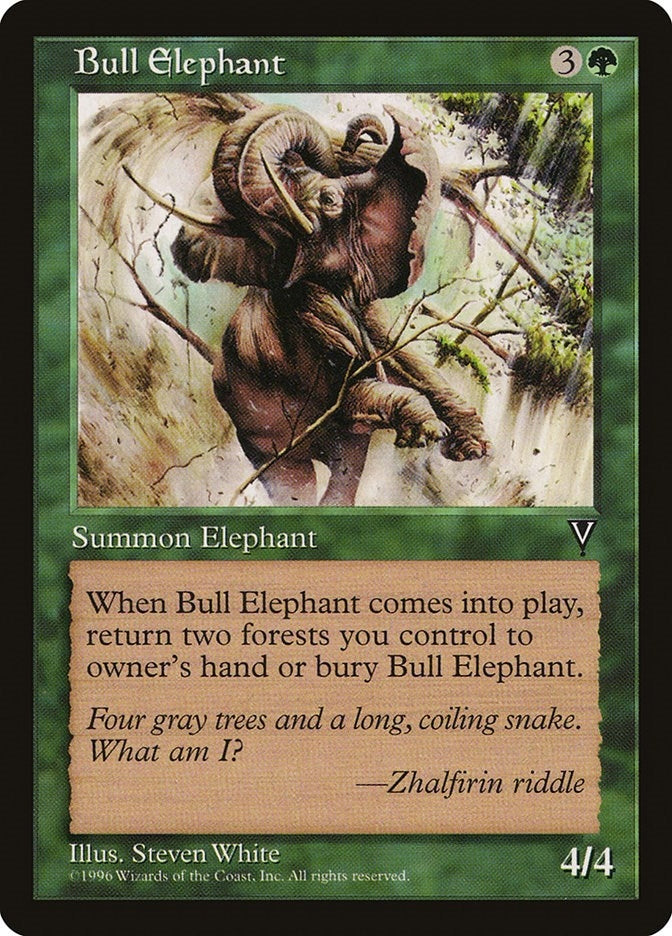 Image for Bull Elephant [Visions] - Magic: The Gathering