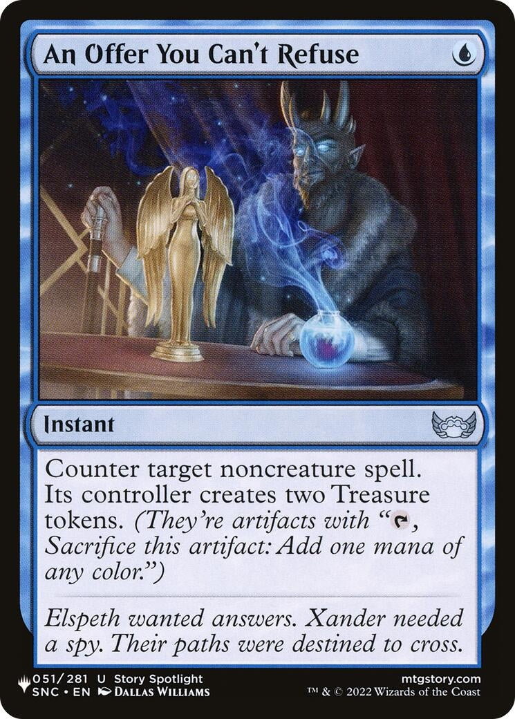 Image for An Offer You Can't Refuse (051/281) [The List Reprints] - Magic: The Gathering