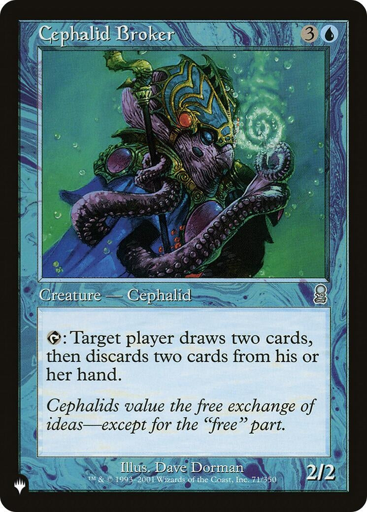 Image for Cephalid Broker (71/350) [The List Reprints] - Magic: The Gathering