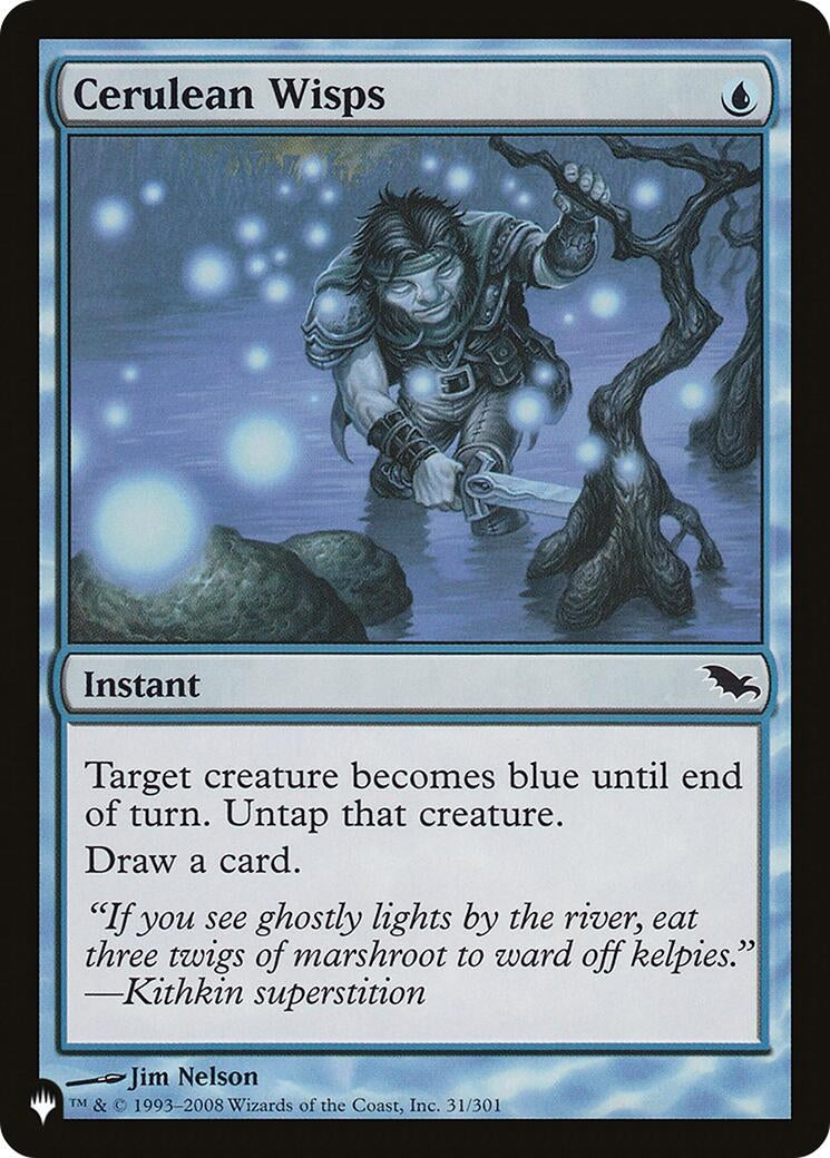 Image for Cerulean Wisps (31/301) [The List Reprints] - Magic: The Gathering