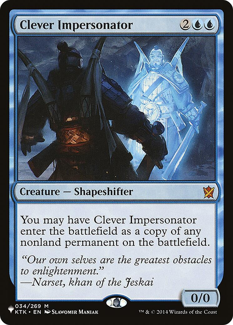 Image for Clever Impersonator (034/269) [The List Reprints] - Magic: The Gathering