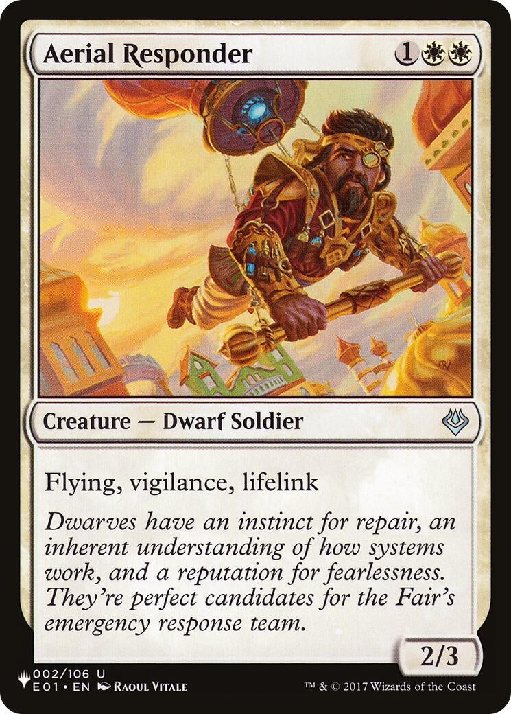 Image for Aerial Responder (002/106) [The List Reprints] - Magic: The Gathering