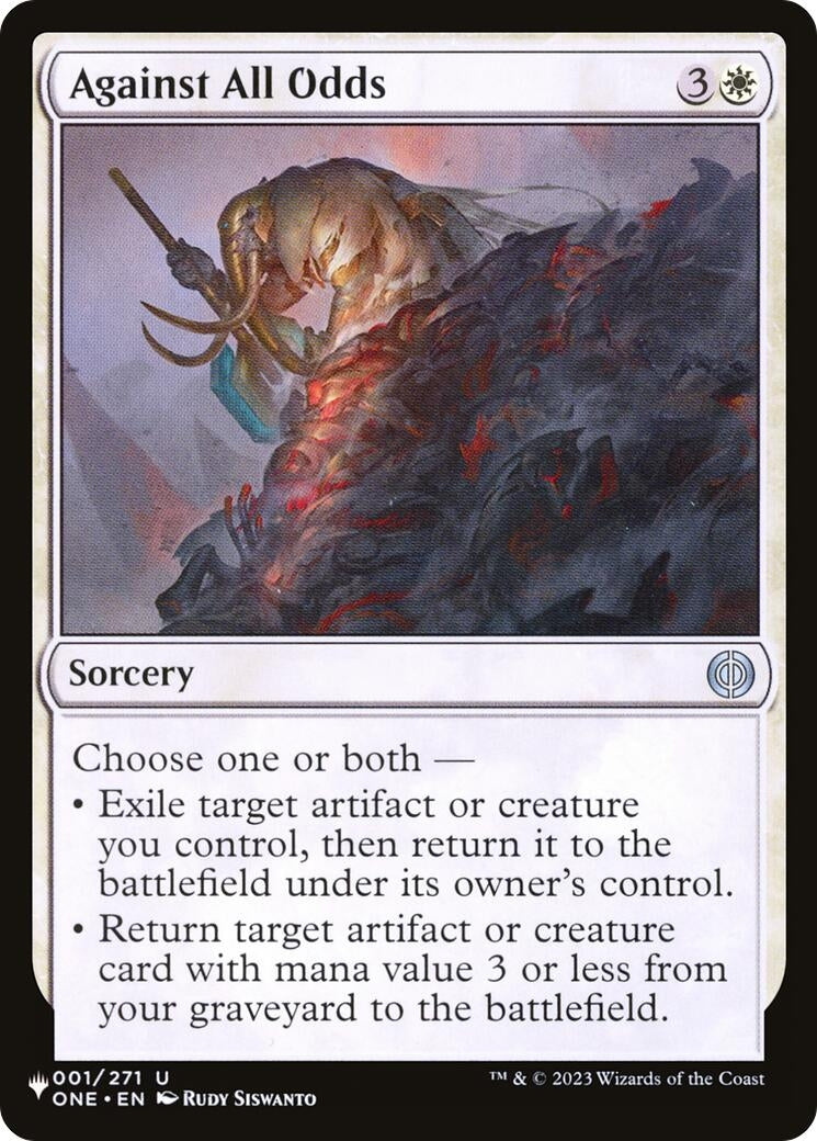Image for Against All Odds (001/271) [The List Reprints] - Magic: The Gathering