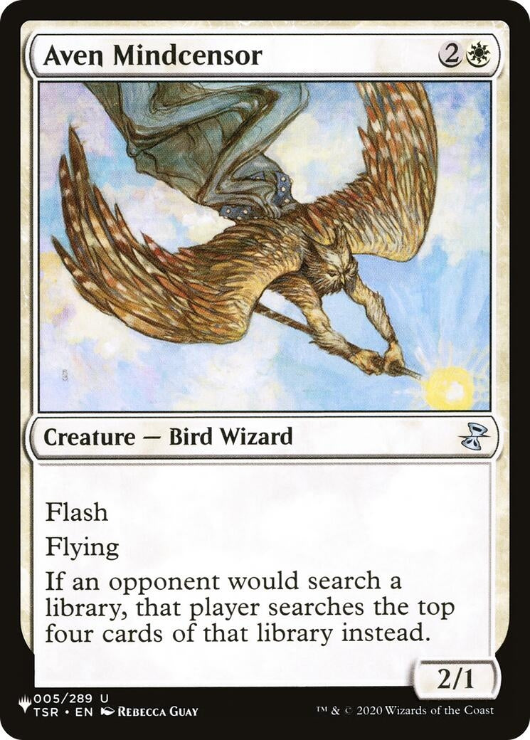 Image for Aven Mindcensor (005/289) [The List Reprints] - Magic: The Gathering