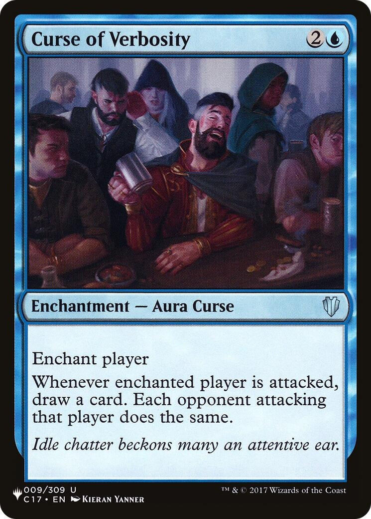 Image for Curse of Verbosity (009/309) [The List Reprints] - Magic: The Gathering
