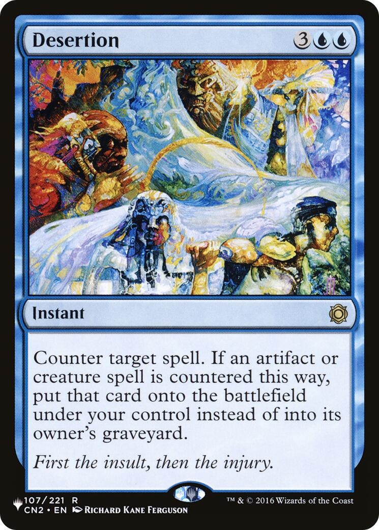 Image for Desertion (107/221) [The List Reprints] - Magic: The Gathering
