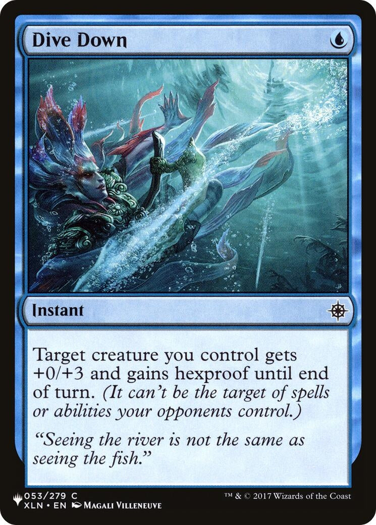 Image for Dive Down (053/279) [The List Reprints] - Magic: The Gathering
