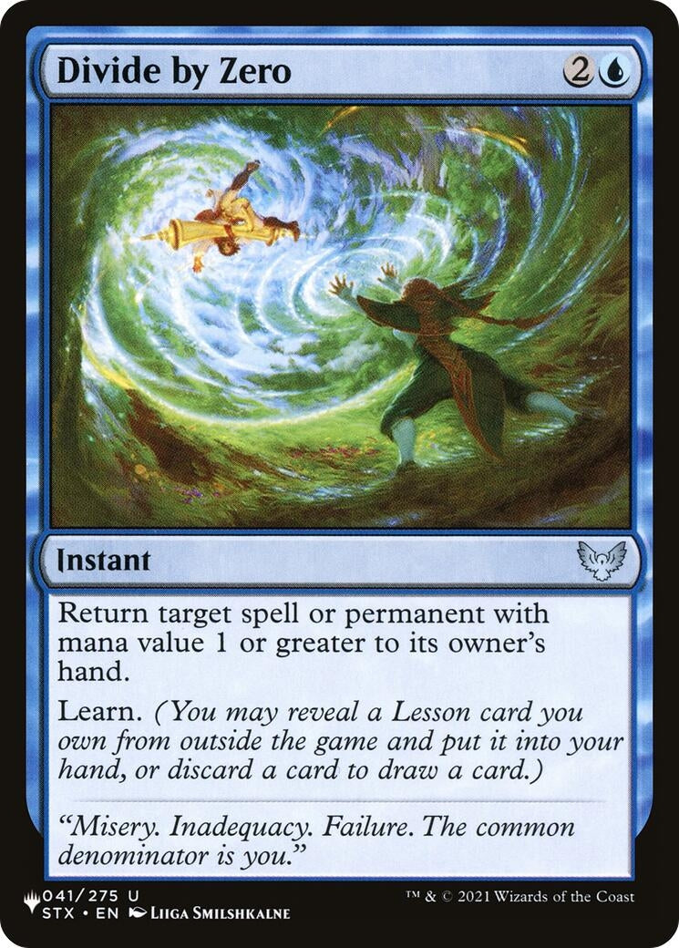 Image for Divide by Zero (041/275) [The List Reprints] - Magic: The Gathering