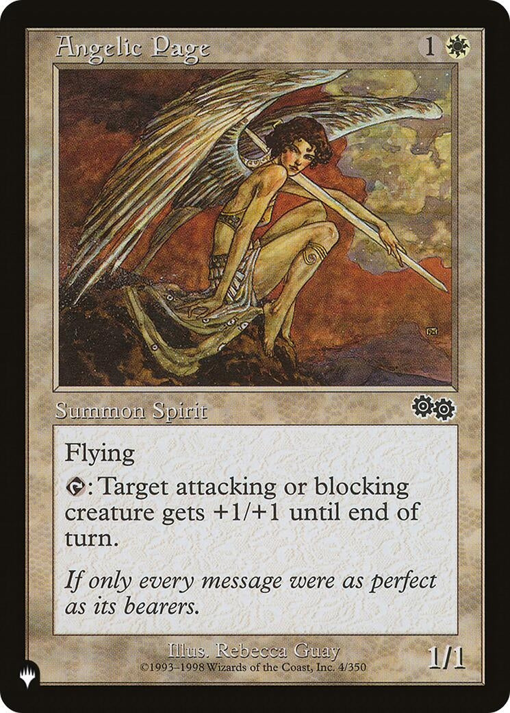 Image for Angelic Page (4/350) [The List Reprints] - Magic: The Gathering