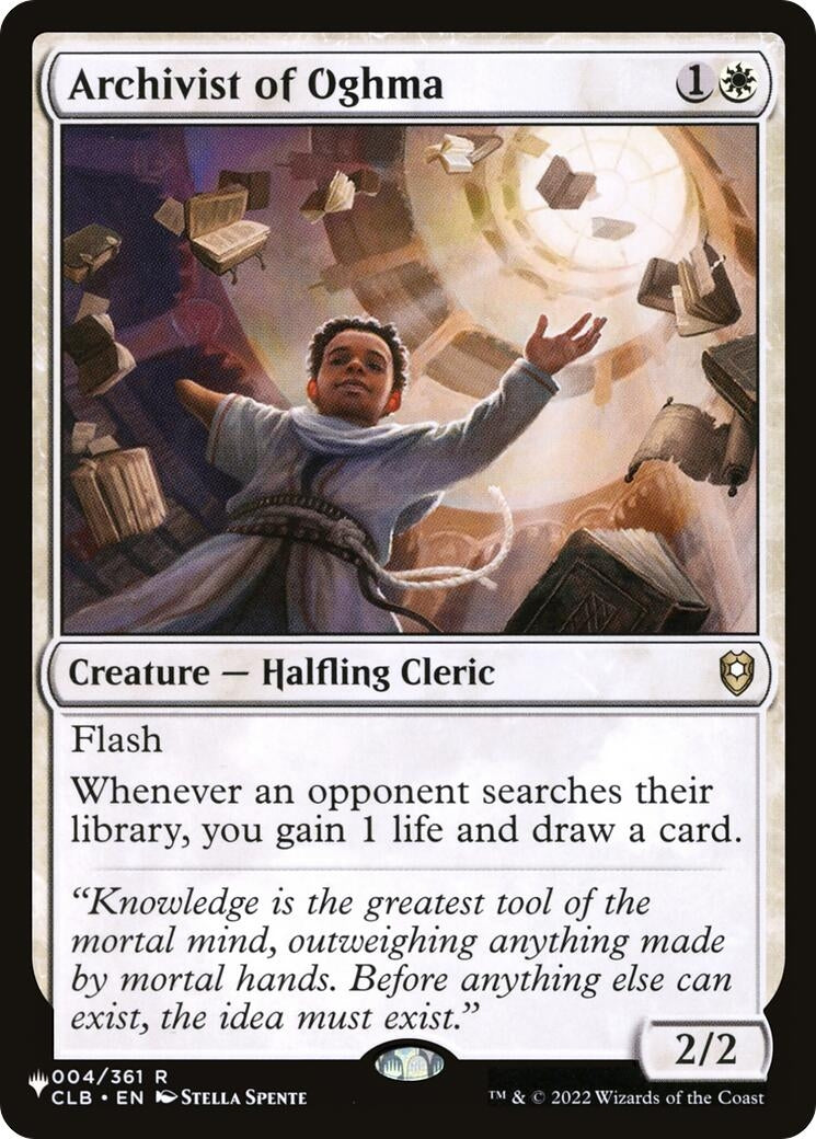 Image for Archivist of Oghma (004/361) [The List Reprints] - Magic: The Gathering
