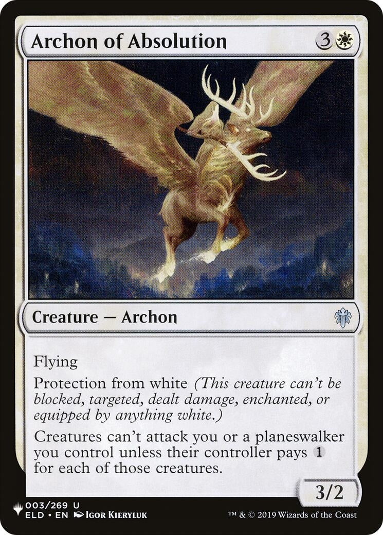Image for Archon of Absolution (003/269) [The List Reprints] - Magic: The Gathering