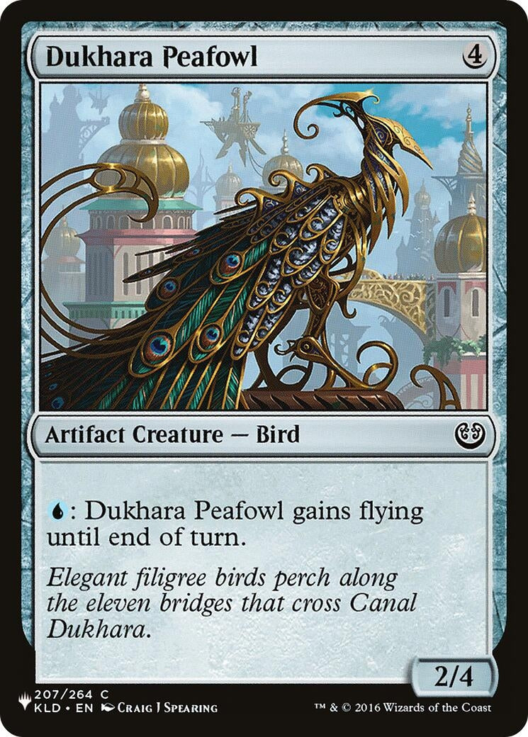 Image for Dukhara Peafowl (207/264) [The List Reprints] - Magic: The Gathering