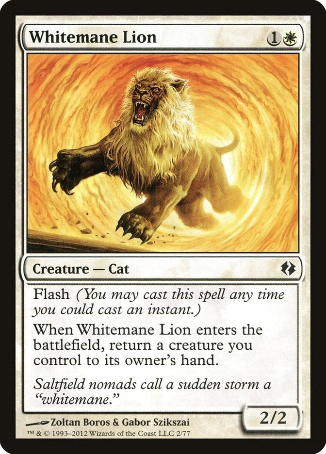 Image for Whitemane Lion (2) [Venser vs. Koth] - Magic: The Gathering