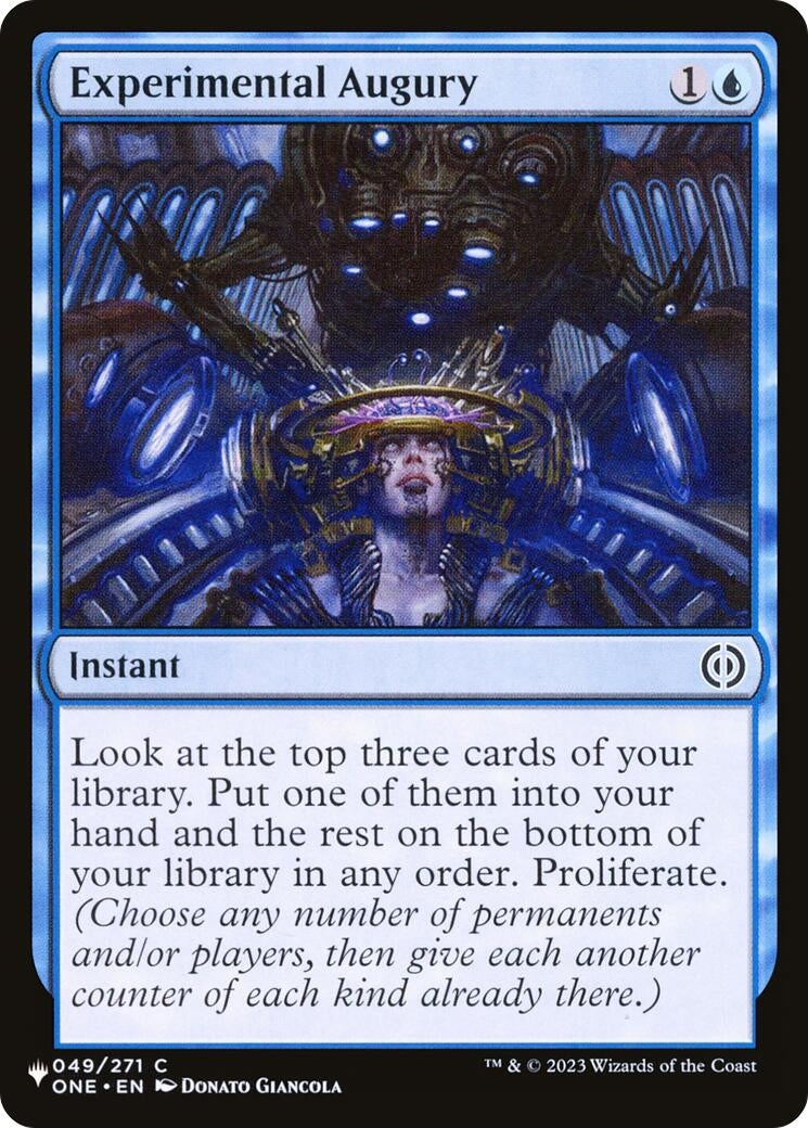 Image for Experimental Augury (049/271) [The List Reprints] - Magic: The Gathering