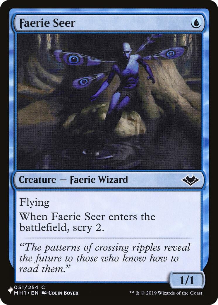 Image for Faerie Seer (051/254) [The List Reprints] - Magic: The Gathering