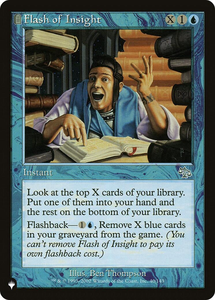 Image for Flash of Insight (40/143) [The List Reprints] - Magic: The Gathering