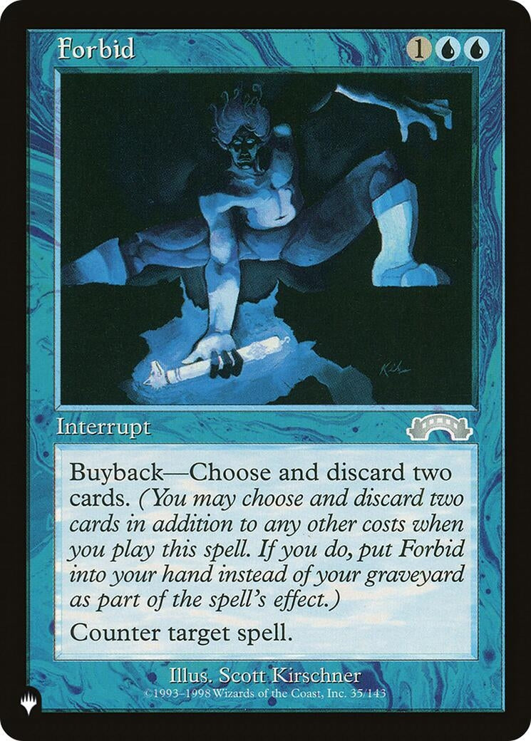 Image for Forbid (35/143) [The List Reprints] - Magic: The Gathering