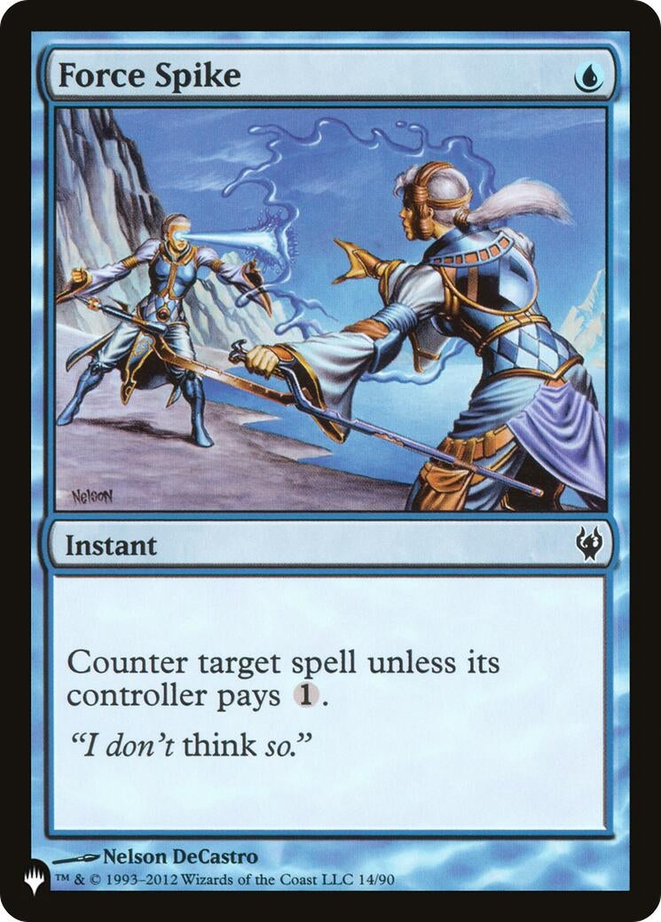 Image for Force Spike (14/90) [The List Reprints] - Magic: The Gathering
