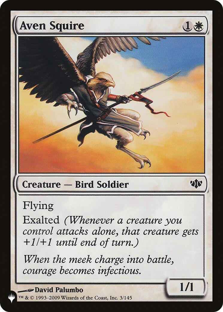 Image for Aven Squire (3/145) [The List Reprints] - Magic: The Gathering