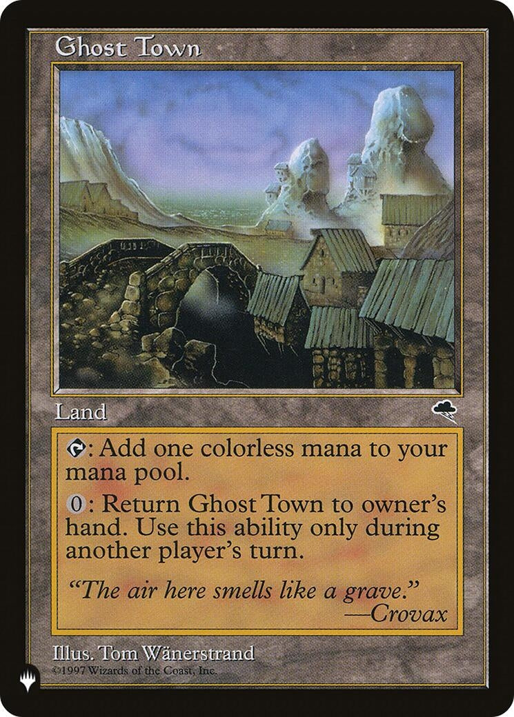 Image for Ghost Town [The List Reprints] - Magic: The Gathering