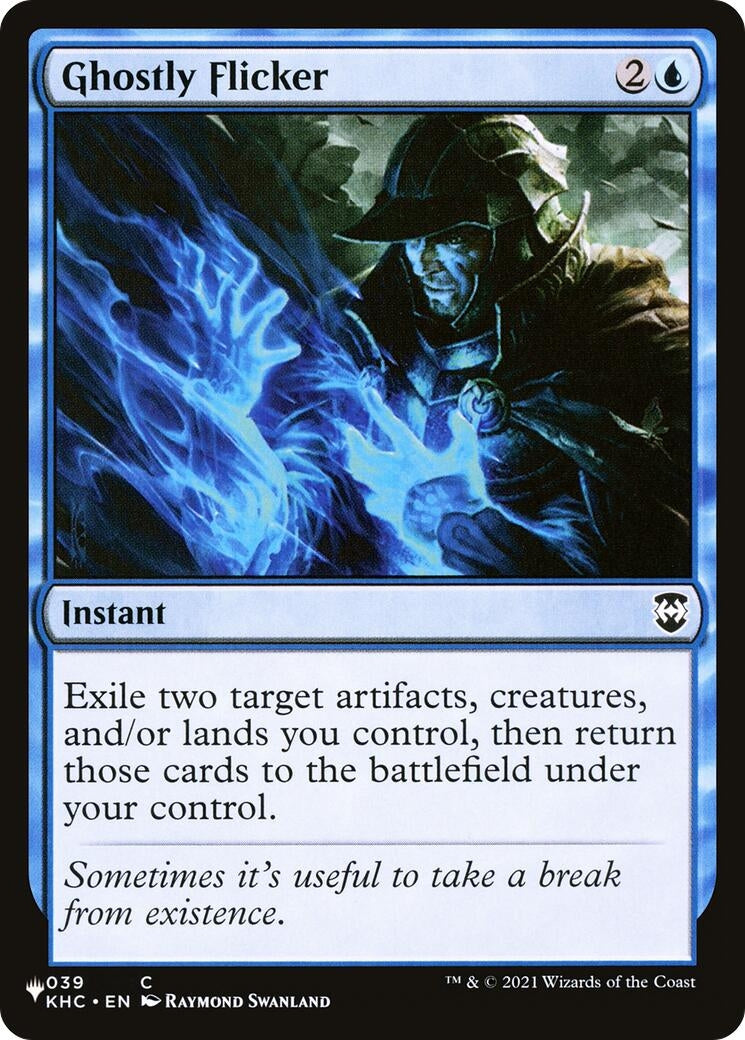 Image for Ghostly Flicker (039) [The List Reprints] - Magic: The Gathering