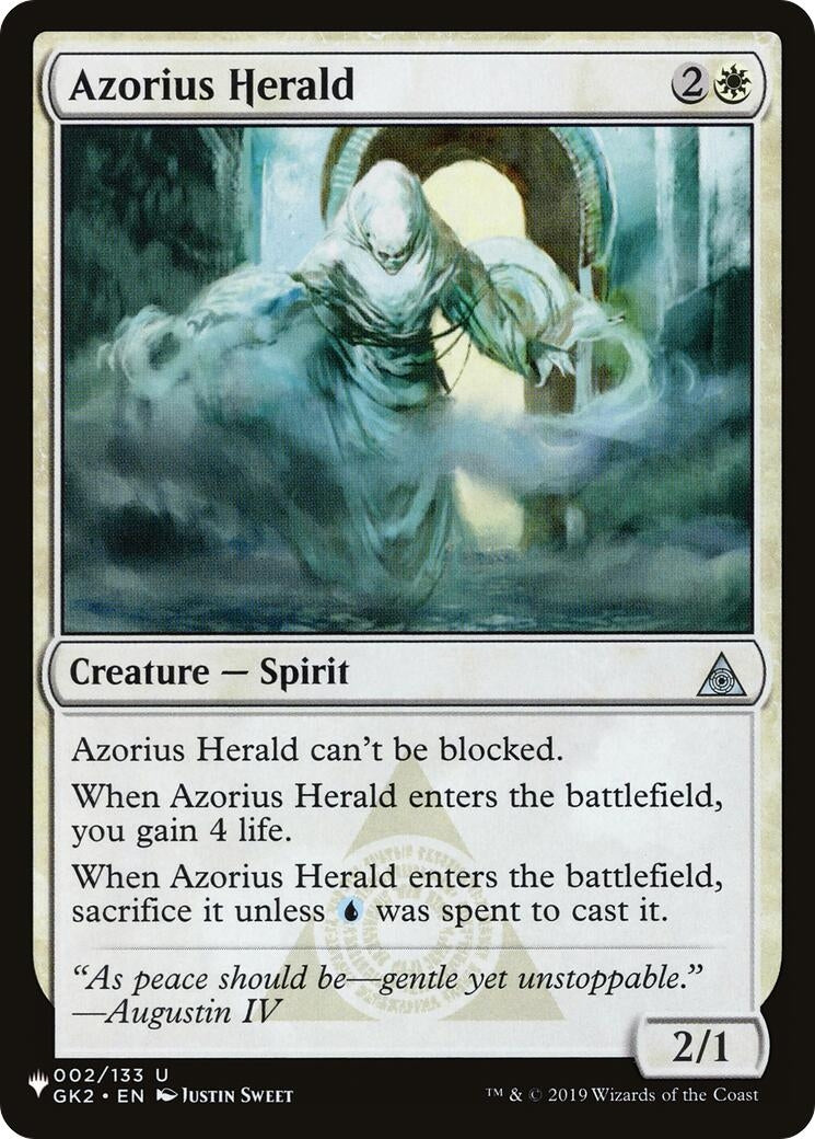 Image for Azorius Herald (002/133) [The List Reprints] - Magic: The Gathering