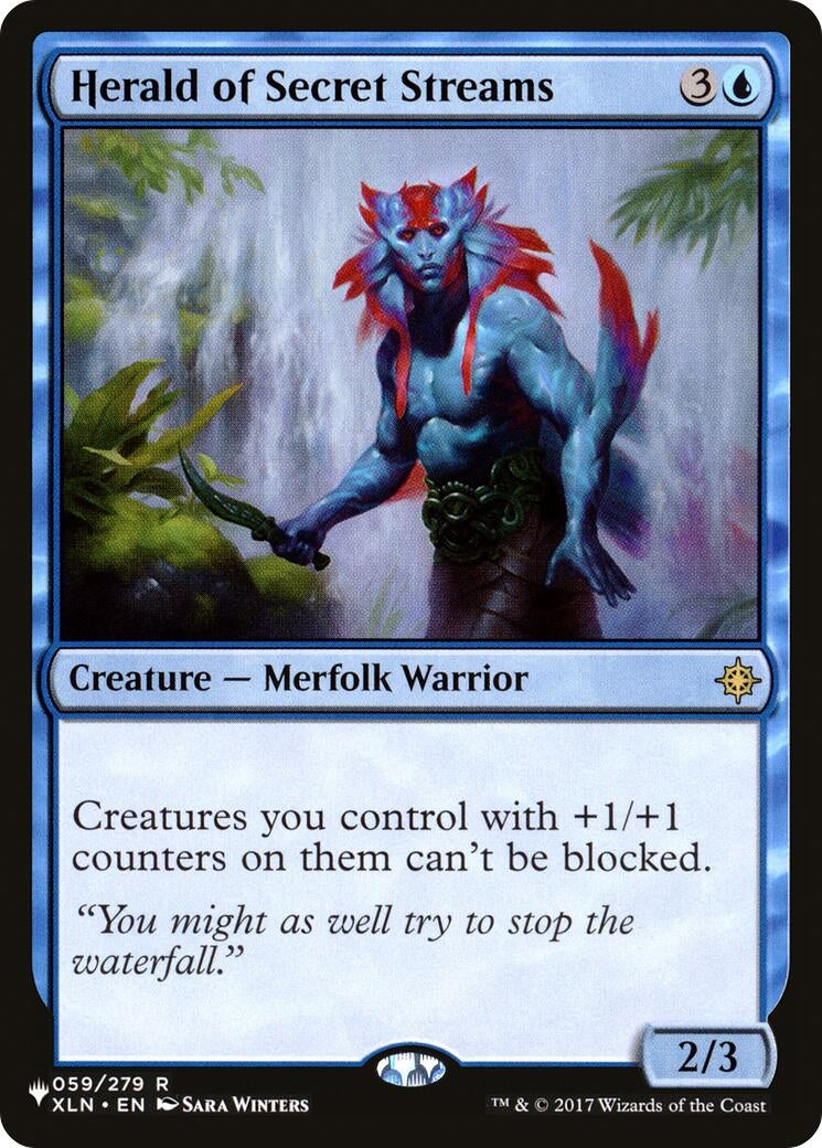 Image for Herald of Secret Streams (059/279) [The List Reprints] - Magic: The Gathering