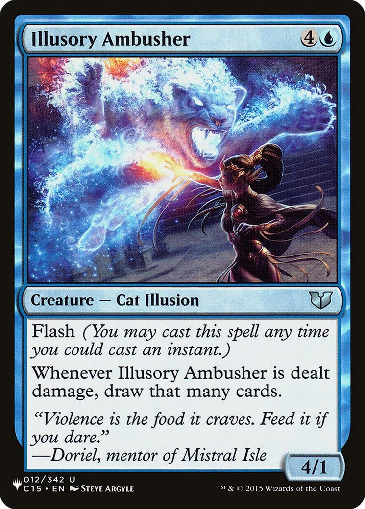 Image for Illusory Ambusher (012/342) [The List Reprints] - Magic: The Gathering