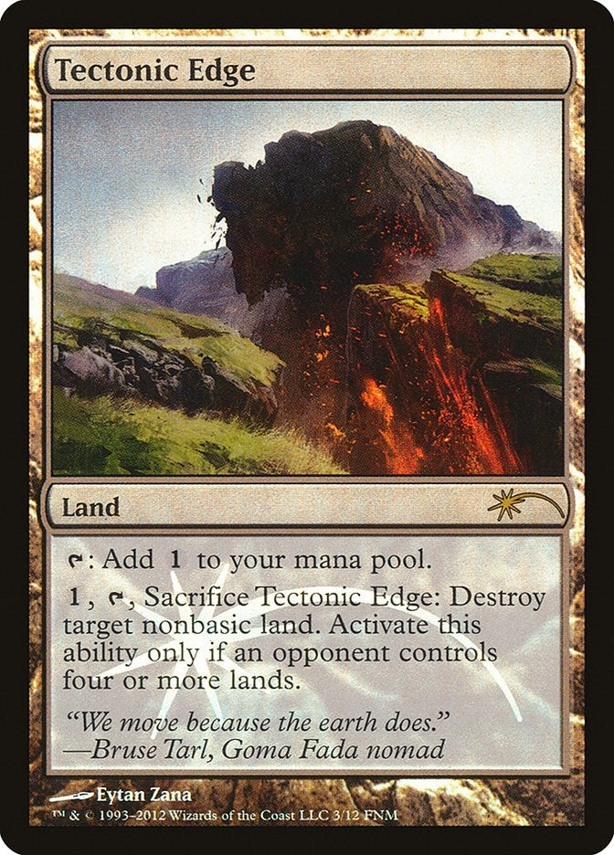 Image for Tectonic Edge (3) [FNM Promos] - Magic: The Gathering