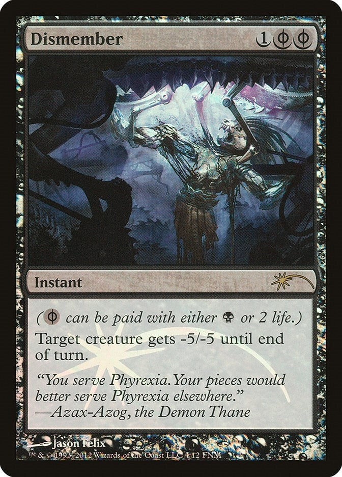 Image for Dismember (4) [FNM Promos] - Magic: The Gathering