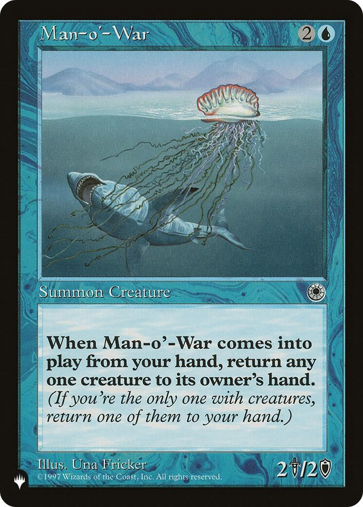 Image for Man-o'-War (POR) [The List Reprints] - Magic: The Gathering