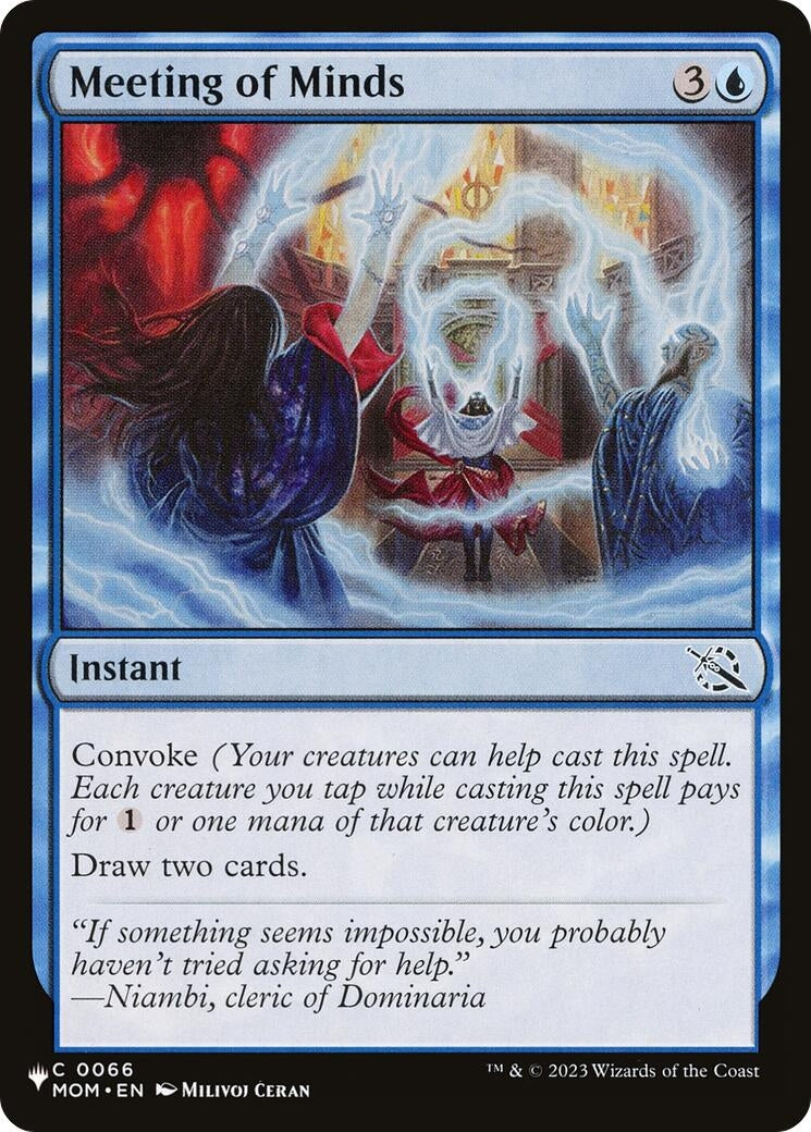 Image for Meeting of Minds (0066) [The List Reprints] - Magic: The Gathering