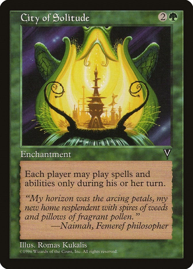 Image for City of Solitude [Visions] - Magic: The Gathering
