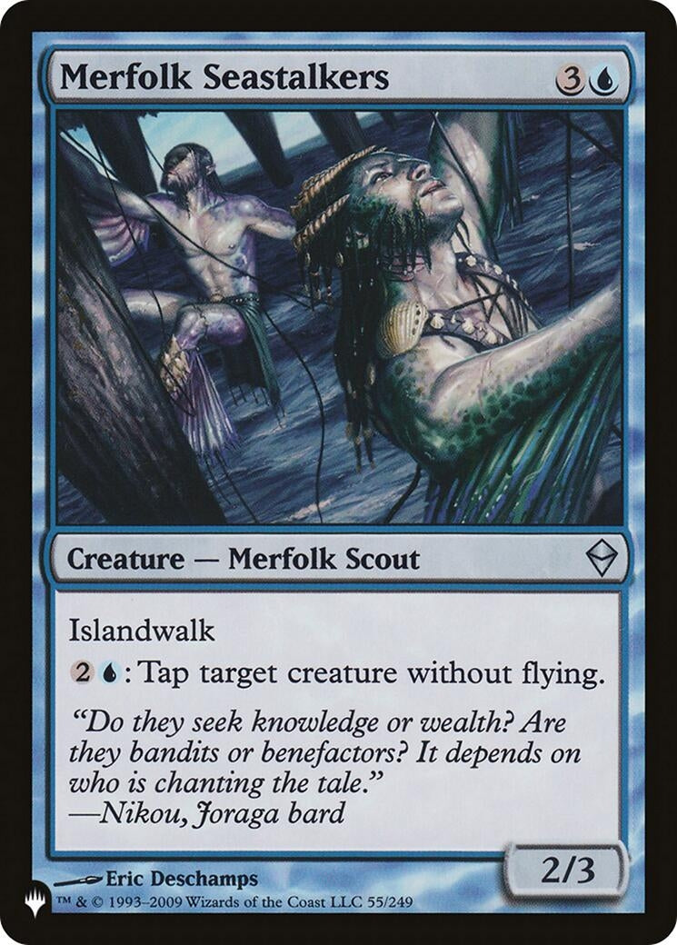 Image for Merfolk Seastalkers (55/249) [The List Reprints] - Magic: The Gathering