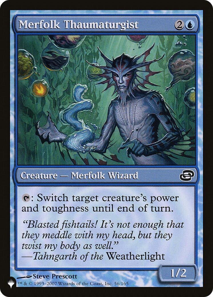 Image for Merfolk Thaumaturgist (56/165) [The List Reprints] - Magic: The Gathering